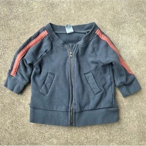 Kate Quinn Little Liam Stripe Zip Front Jacket
